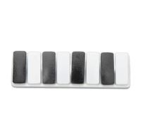 Hamwesh Piano Key Haptic Clicker, Métal Fidget Curseur Jouet avec Surface Lisse pour Le Soulagement des Contraintes et l'utilisation Sensorielle de l'Autisme du TDAH (White)