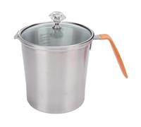 Hamwesh Pichet à Mousse de Lait, Tasse à Mousseur à Lait en Acier Inoxydable, Pichet en Métal avec Couvercle pour Machine à Expresso, Latte Art et Boissons au café (700ML)