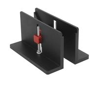 Hamwesh Pince de Serrage pour Tube à Angle Droit, Plage 5-42 Mm, Jeu 1 Mm, | Pince à queue d\'aronde avec t embout, finition anodisée, profondeur 15-500 mm, cadres photo pour meubles