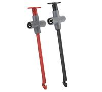 Hamwesh Pince de Test Multimètre, Pince pour Sonde de Perforation, Sonde de Perforation en Acier Inoxydable avec Fiche Banane de 4 Mm CAT III 1000 V 10 A 2 Pièces pour Multimètre Réparation
