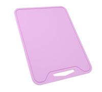 Hamwesh Planche à Découper en Silicone, 11,7 X 8,6 X 0,2 Pouces, Tapis de Découpe en Silicone Antidérapant Double Face Flexible Résistant à la Chaleur, Planche à Découper Pliable avec Trou de (PURPLE)