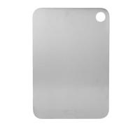 Hamwesh Planche à Découper Ti, Planche à Découper de Cuisine Robuste, Non Poreuse et Inodore, à en Métal avec Tapis Antidérapant pour la Maison et le Restaurant, Viande, Légumes, Pain (290*200*1.2mm)