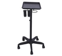 Hamwesh Plateau de Salon, Hauteur Réglable de 27,2 à 43,3 Pouces, Plateau Roulant de Salon de beauté Mobile avec 5 Roulettes Pivotantes pour de Spa, Tatouage, Dentiste, Poste de Travail de beauté