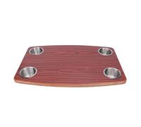 Hamwesh Plateau de Table de Rechange pour Camping-Car, 600 X 400 Mm, Bois traité 18 Mm, Imperméabilisant, Ignifuge, Table Amovible pour Yachts, Véhicules Commerciaux, Bord Rond pour la sécurité, Les
