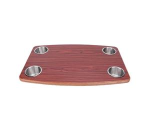 Hamwesh Plateau de Table de Rechange pour Camping-Car, 600 X 400 Mm, Bois traité 18 Mm, Imperméabilisant, Ignifuge, Table Amovible pour Yachts, Véhicules Commerciaux, Bord Rond pour la sécurité, Les