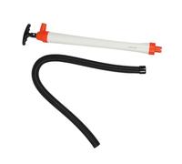 Hamwesh Pompe à Cale Manuelle, Pompe à Eau d'urgence à la Main avec Tuyau Réversible pour Bateaux Kayaks Canoes Yachts Pêcheurs de Pêche (WHITE)