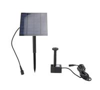 Hamwesh Pompe de Fontaine Solaire, Tête de 200L / H 150 Cm avec 12 Accessoires pour le Bouchon de Poisson à Pois