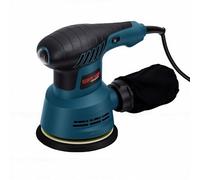Hamwesh Ponceuse Orbitale Aléatoire, 5 Pouces, Ponceuse électrique Filaire à Vitesse Variable, Kit de Polisseuse électrique Portative à Faible Vibration pour le Travail du Bois (Prise UE 220V)