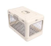 Hamwesh Porte-Chat, Plastique, Panneau Transparent, approuvé par Les | Panneau ventilé Transparent, Répond aux Exigences des Compagnies Aériennes, Assemblage Facile, Transparent aux Fenêtres