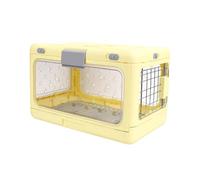 Hamwesh Porte-Chat, Plastique, Panneau Transparent, approuvé par Les | Panneau ventilé Transparent, Répond aux Exigences des Compagnies Aériennes, Assemblage Facile, Transparent aux Fenêtres