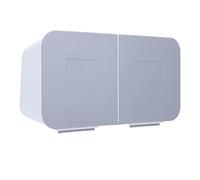 Hamwesh Porte-maître du Support QTIP, Porte-Cartouche de Rangement de vanité de Salle de Bain avec Couvercle de Flip pour Tampons de Coton Tampons de Maquillage de Maquillage Organisateur de (#1)