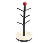 Hamwesh Porte-Tasse, Arbre à Tasse à café avec Bac de Vidange, Conception Antidérapante, Bois Massif pour l'organisation du Comptoir de Cuisine (Type 1)