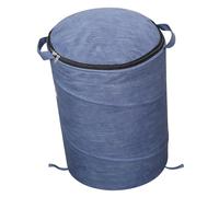 Hamwesh Poubelle de Rangement pour Jouets avec Tapis de Jeu, Organiseur de Grande capacité pour Blocs de Construction et Animaux en Peluche, avec Poignées Robustes et Double Fermeture (BLUE)