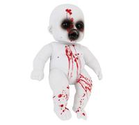 Hamwesh Poupée Zombie Pendante Sanglante, 20cm Décoration Extérieure | Accessoire de poupée d\'horreur effrayant avec corde, pour les scènes d\'effroi de fête dans la maison hantée