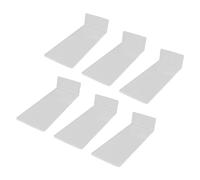 Hamwesh Présentoir à Chaussures Flottant, Lot de 6, Rack Mural en Acrylique | Support de vitrine pour baskets, bords arrondis, inclinaison de 3 à 5 degrés, salon, chambre à coucher, salle de jeux,
