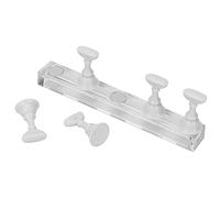 Hamwesh Présentoirs de Nail Art avec Base Magnétique, Outil Pratique pour la Pratique des Ongles, adapté aux Passionnés et aux Artistes, 5 Pièces (WHITE)