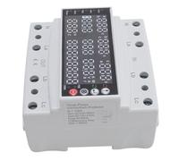 Hamwesh Protecteur de Tension triphasé, Protecteur de Courant Multifonctionnel Contre Les Surtensions avec Affichage Numérique et Montage sur Rail DIN, pour la Protection du Moteur et