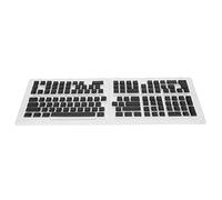 Hamwesh Pudding Keycaps, 129 Touches OEM Profil Bicolore Translucide PBT Keycaps, Translucides avec Installation Facile pour 61 62 64 68 84 87 104 108 Touches Claviers Mécaniques (Black)