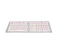 Hamwesh Pudding Keycaps, 129 Touches OEM Profil Bicolore Translucide PBT Keycaps, Translucides avec Installation Facile pour 61 62 64 68 84 87 104 108 Touches Claviers Mécaniques (Pink)