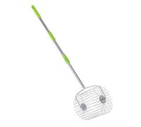 Hamwesh Ramasse balles de Tennis à Rouleau, en Acier Inoxydable, avec poignée télescopique, Peut contenir jusqu'à 60 balles, pour Un ramassage Rapide et sans Effort, sans se baisser (Petite Taille)