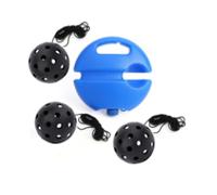 Hamwesh Rebondeur de Pratique de Cornichon, Fonction de Rebond Automatique, Aide à l'entraînement de Cornichon à Corde Hautement élastique, Balle de Rebond de avec Ficelle avec 3 Balles PE de 74 Mm