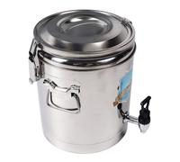 Hamwesh Récipient à Soupe Isotherme 10 L, Seau à Glace en Acier Inoxydable, Distributeur de Boissons Commercial, Grande capacité, Acier Inoxydable 304, Excellente Isolation, avec Robinet et