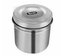 Hamwesh Récipient de Désinfection en Acier Inoxydable Brillant, Lisse, adapté aux Salons de beauté et Hôpitaux, unité Unique (8CM)