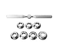 Hamwesh Regardez l'ouvreur de Boîtier, 5539 Oyster Watch Back Back Metal Watch Remover Tool Portable Professional Repair Touled Oyster Key Repair Tool with 7pcs Moules