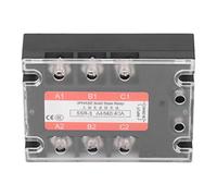 Hamwesh Relais Statique triphasé, 40A, AC480V, Indicateur LED | Commutateur AC à AC SSR, entrée 90-250V, empotage de résine, four électrique, commande de moteur, moulage par injection,