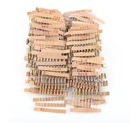 Hamwesh Résistances à Film de Carbone 1/2W, 1000 Pièces, 100 Valeurs 1 | Kit de composants électroniques, tolérance de 5 %, bandes à code couleur, étiquettes individuelles, triées par valeur, pour