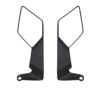 Hamwesh Rétroviseurs de Moto, Conception Aérodynamique à Double Aile, Rétroviseurs à Rotation Réglable à 360° avec Haute visibilité pour Support de Guidon de Moto Universel