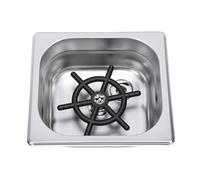Hamwesh Rinceuse de Pichet, Rinceuse de Verre Haute Pression Automatique en Acier Inoxydable 6,9x6,4x4,7 Pouces, Laveuse de Tasse Intégrée Peu Encombrante avec 2 X Tuyaux (SILVER)