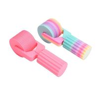 Hamwesh Rouleau d'art en, Conception Compacte et Légère pour 5D, Poignée en PLA Antidérapante avec Pressage Adhésif Efficace pour la Broderie Artisanale DIY (Macarons + Rose Red)