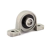 Hamwesh Roulement monté 8mm, Alliage de Zinc, Verrouillage par Vis sans | Bloc de support d\'arbre, angle de réglage fin, espacement des trous de 42 mm, trou fixe de 6,6 mm, équipement de machines