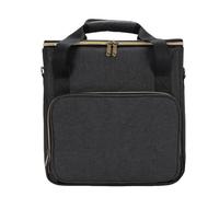 Hamwesh Sac de Transport de Disques, étui de Rangement en Vinyle, Support avec Rembourrage épais, Séparateurs Détachables pour Disques de 7, 10 et 12 Pouces, Voyage DJ