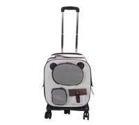 Hamwesh Sac de Transport Roulant pour Animaux de Compagnie, Poignée Télescopique, Sac à Dos de Transport pour Chien de Grande capacité avec Respirante, de en Tissu Oxford pour Petits Chiens et Chats