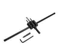 Hamwesh Scie Cloche Réglable, Coupe-cercle en Acier allié avec Marques d'échelle, Diamètre de Coupe Réglable et Conception à Double Lame, Kit de -trou avec Tête Conique et clé Hexagonale pour le