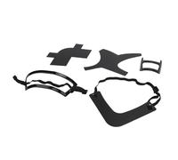 Hamwesh Shaper de Barbe, Outil de Coiffure Précis à Bords Lisses pour Hommes, Modèle de Guide de Gamme de Barbe avec Ensemble de 5 Pièces pour le Toilettage du décolleté des Cheveux (BLACK)