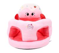 Hamwesh Siège bébé pour 3 à 24 Mois, Chaise de Soutien au Sol pour bébé, canapé en Peluche en Forme D'animal de Dessin animé, pour Apprendre à S'asseoir (Gâteau)
