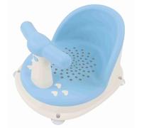 Hamwesh Siège de Bain pour bébé, Siège de Baignoire Infantile sans Glissement Pliable avec Aspirant pour les Tout-petits 1 à 3 Ans (bleu ciel)