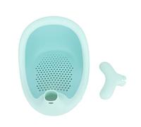 Hamwesh Siège de Bain pour bébé, Siège de Bain Pliable Antidérapant, Chaise de Douche pour Tout-petits avec Ventouses Puissantes, Dossier et Accoudoirs pour Bébés de 6 à 18 Mois dans la Baignoire ou