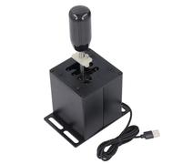 Hamwesh Sim Racing Shifter, 6+R H Gear Shifter Kit avec Sensation de Changement de Vitesse Manuelle Authentique, Simulateur de Course pour Jeux PC Compatible avec Volant USB G27 G29 T300 en Aluminium