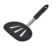 Hamwesh Spatule à Crêpes, Large Tourne-rond pour Omelettes, Silicone Résistant à la Chaleur avec Design Ergonomique, Support en Acier Inoxydable, Passe au Lave-vaisselle pour Ustensiles de Cuisine