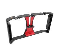 Hamwesh Stabilisateur Universel de Cage de Téléphone pour Plate-Forme Vidéo pour Smartphone, étui de Tournage de Films Portatif avec Poignées, Stabilisateur de Poignée de Téléphone à Trou de Vis de