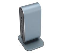 Hamwesh Station d'accueil pour Ordinateur Portable, 12 Ports Multifonctions USB C avec Sortie 4K 100 W PD3.0, Conception Verticale en Aluminium pour Pro