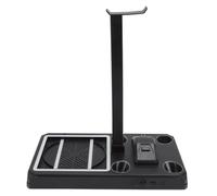 Hamwesh Station de Charge de Ventilateur de Refroidissement RVB pour Series X, Support de Recrue de Charge de de à Double Contrôleur Vertical avec 12 Emplacements de Cartes Crochet de Casque