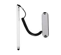 Hamwesh Stylet Capacitif Universel Stylo Tactile Haute sensibilité pour Tablette Téléphone Portable en Alliage de Zinc Blanc Noir