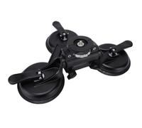 Hamwesh Support de Montage à Triple Ventouse, 3 Ventouses Robustes, 12 Cm de Diamètre, capacité de Charge de 20 Kg, Base de Montage pour Appareil Photo avec Vis de 1 à 4 Pouces pour Tableau de Bord
