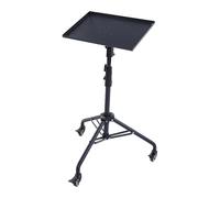 Hamwesh Support de Projecteur, Hauteur Réglable de 71 à 130 Cm avec Roues Pivotantes et Plateau Inclinable à 180 Degrés, pour Ordinateur Portable, Tablette, Projecteur DJ Gear Office