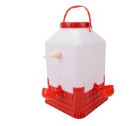 Hamwesh Système d'abreuvement Automatique pour Poulet, Abreuvoir de Grande capacité de 10 L sans Déchets, Distributeur d'eau de Poulet Polyvalent avec 4 Tasses pour Coopérative 'arrière-Cour,